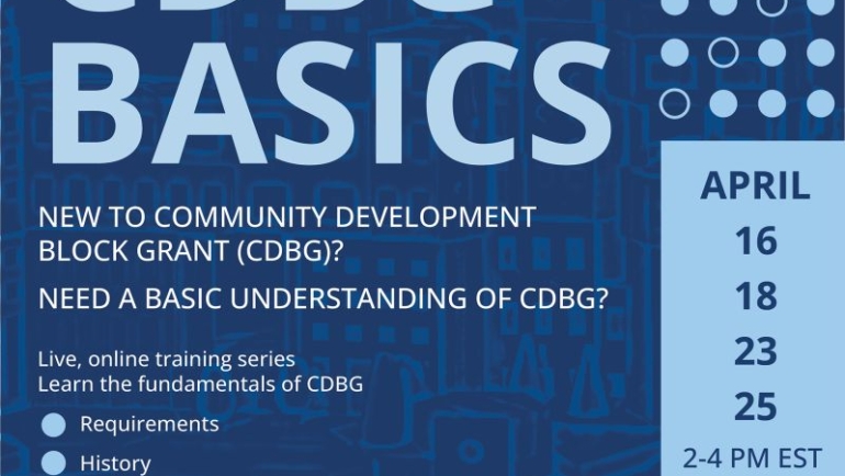 CDBG Basics Training
